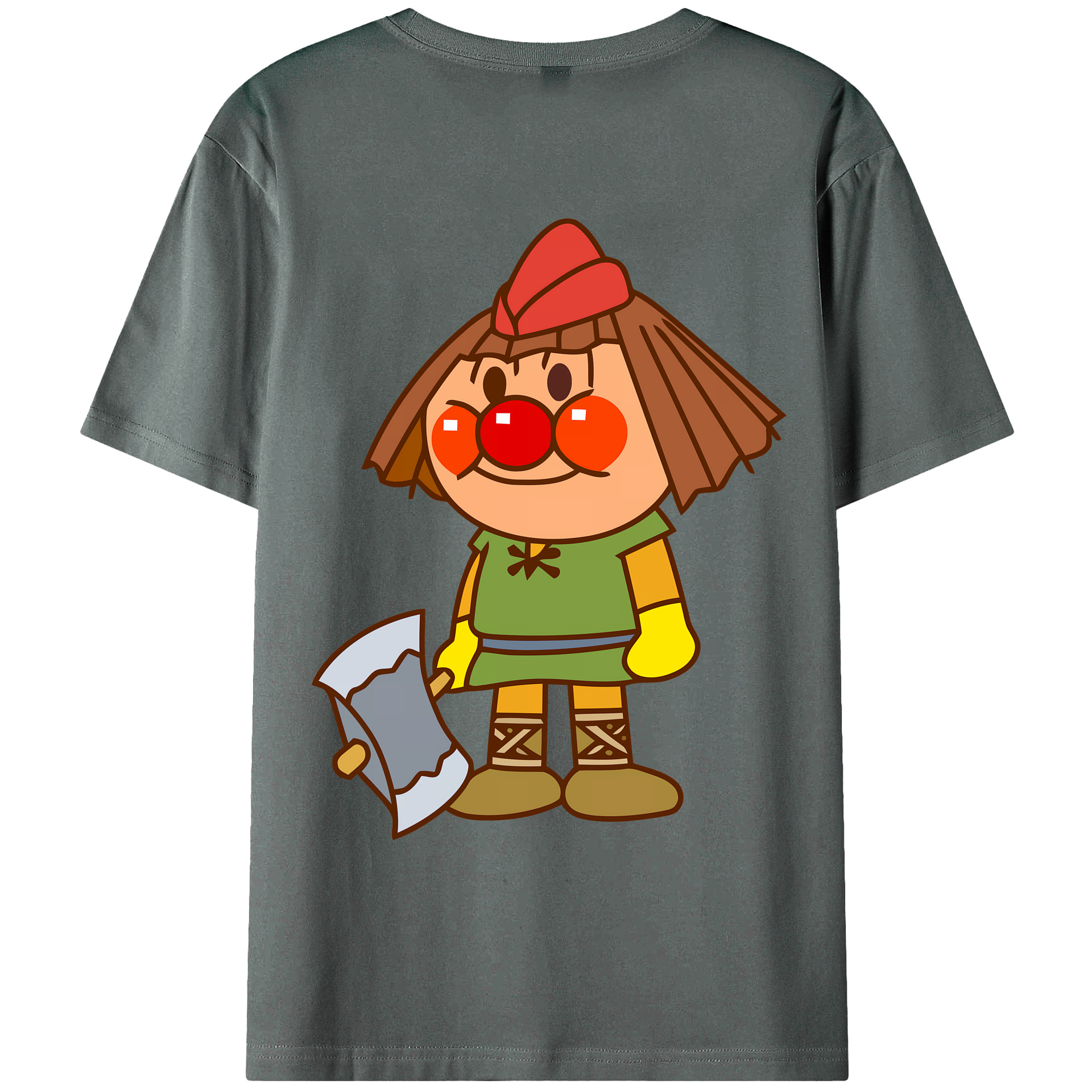 （画像用） アンパンマン Anpanman 綿100％ メンズ半袖Tシャツ（バックプリント） 通気性